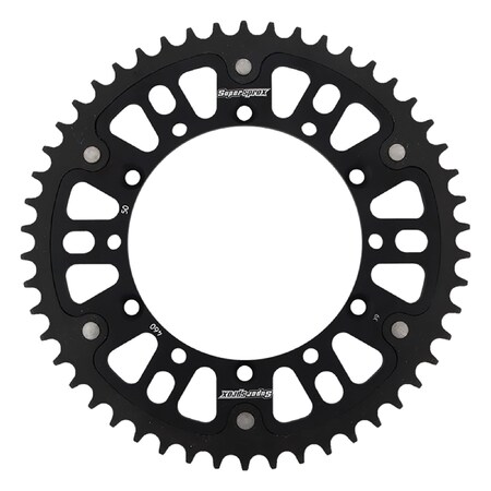 Supersprox New  - Black Stealth sprocket For 50T, Chain Size 520,  RST-460-50-BLK